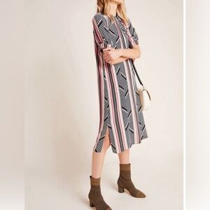 Anthropologie McKenzie Mock Neck  Tunic Dress - Size M